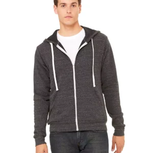 BELLA + CANVAS 3909 Triblend Sponge Fleece Full-Zip Hoodie
