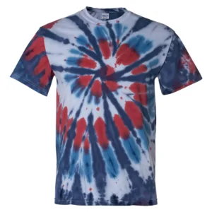 Dyenomite 200T2 Multi-Color Cut-Spiral Tie-Dyed T-Shirt