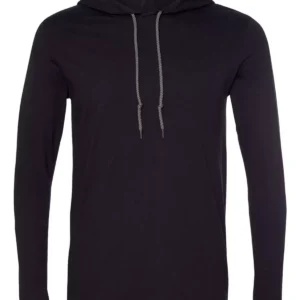 Gildan 987 Softstyle Lightweight Hooded Long Sleeve T-Shirt
