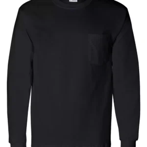 Gildan G2410 Adult Ultra Cotton Long-Sleeve Pocket T-Shirt